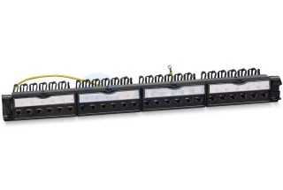 Патч-панель PL-24-KJ-RJ45-Cat.6a-SH-180T (11834c) (CABEUS)