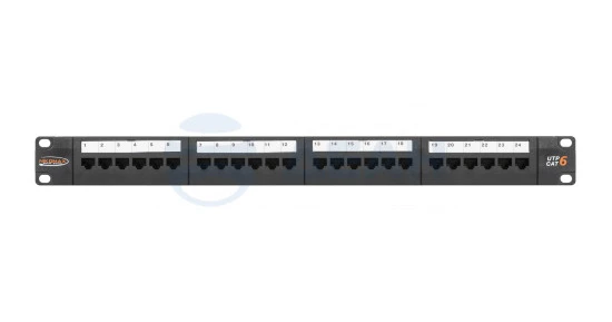 Коммутационная панель (NMC-RP24UE2-1U-BK) NIKOMAX Патч-панель