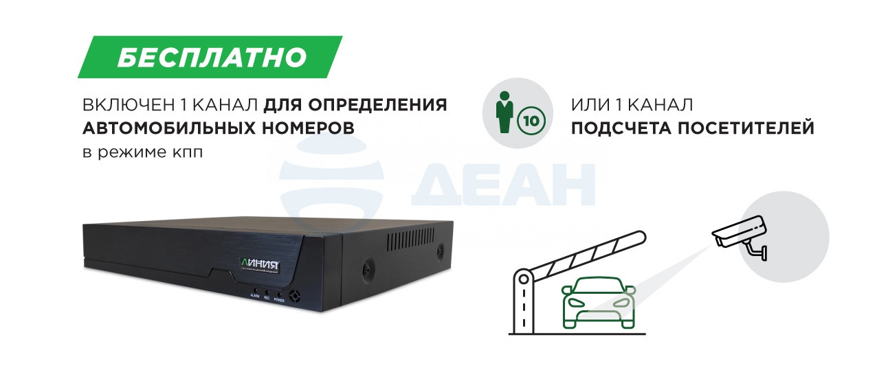           
IP видеорегистратор (NVR) Линия NVR 10S (ДевЛайн) 