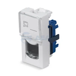 Вставка Keystone Jack KJ-RJ45-Cat.6-180T-FP-L-22,5 (11840c) (CABEUS)