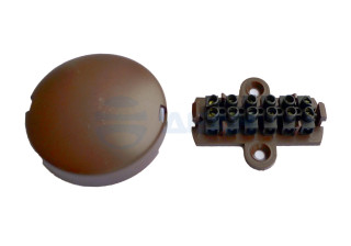                         УК-2П 6 контактов евродизайн (коричневый)
						