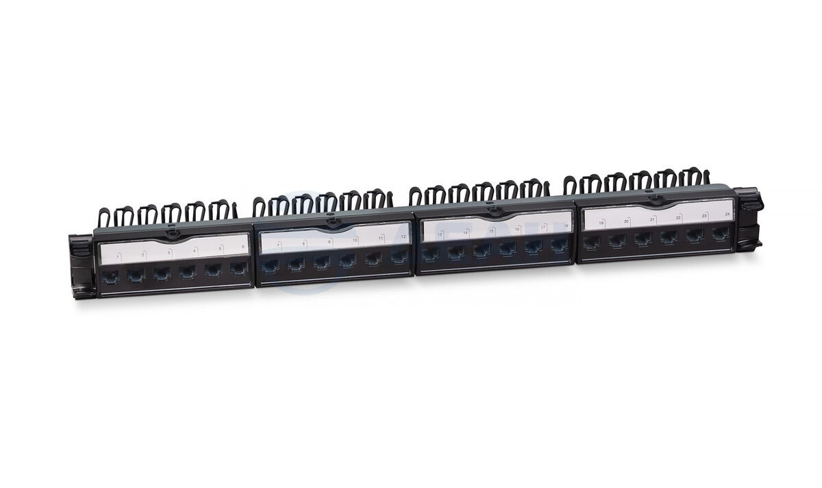           
Патч-панель PL-24-KJ-RJ45-Cat.6-180T (11831c) (CABEUS) 