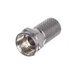 Штекер F накручивающийся на кабель RG6U (F01) (ЭЛЕТЭК)