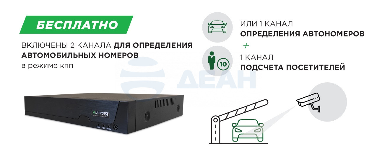           
IP видеорегистратор (NVR) Линия NVR 20S (ДевЛайн) 
