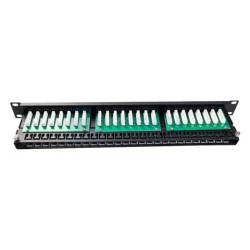 Патч-панель высокой плотнос RIPO 19", 1U, 48 порта, Cat.5e Класс D,100МГц, RJ45/8P8C, напыление 3мкд (003-100039)