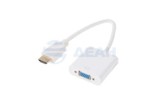 Переходник штекер HDMI - гнездо VGA, провод (17-6835)  (REXANT)