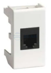 Ком.роз. RJ45 кат.5e экран., 8P8C, Viva, белая, 1мод (45048) DKC