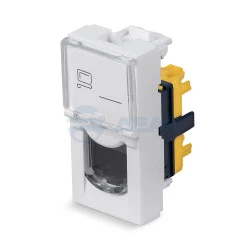 Вставка Keystone Jack KJ-RJ45-Cat.6a-180T-FP-L-22,5 (11844c) (CABEUS)