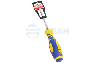                         Отвертка комбинированная, двухкомпонентная рукоятка, двухсторонний стержень 120мм (крестовая PH2, шлицевая SL6) (12-4741) (REXANT) 
						