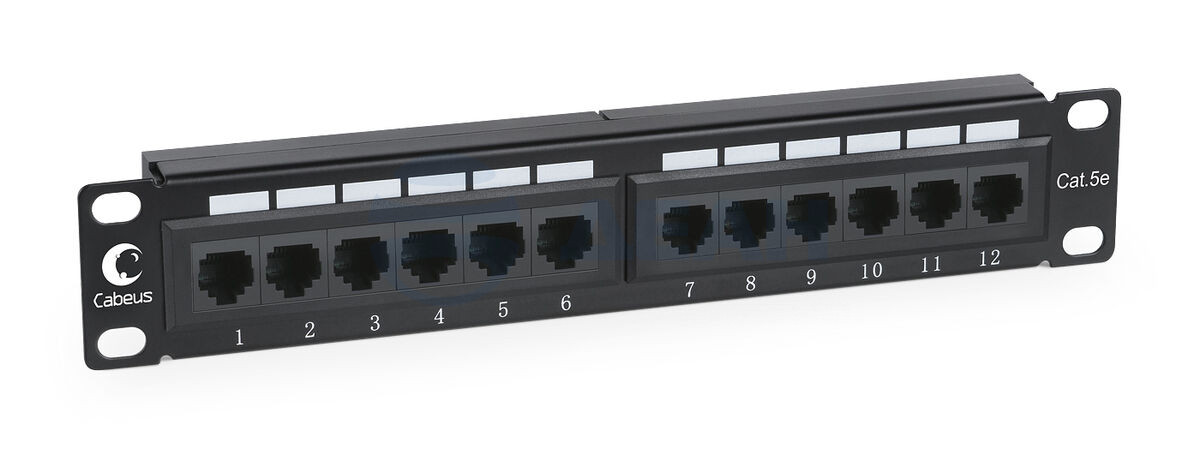           
Патч-панель PL-12-Cat.5e 10"-Dual (7085c) (CABEUS) 