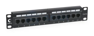 Патч-панель PL-12-Cat.5e 10"-Dual (7085c) (CABEUS)