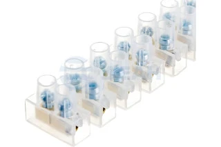 Клеммная колодка винтовая KВ-6 (2,5-6 мм²), ток 6 A, полиэтилен белый (ЗВИ) (07-5006)  (REXANT)