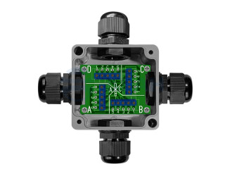                        Коробка КРП 5 жил / DALI / DMX 5x4(винт.кл.)(глух)
						