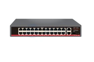 Коммутатор неуправляемый с PoE PND-24P-2G1F (300W) (Polyvision)