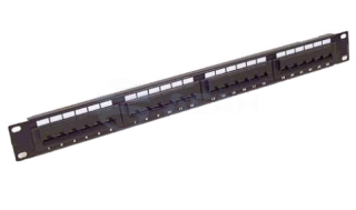 Патч-панель 19", 1U, 24 порта, категория 5е, RIPO (003-100007)