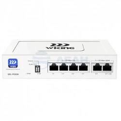 Коммутатор неуправляемый с PoE WK-PS206 v2 (Wi-Tek)