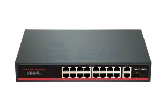 Коммутатор неуправляемый с PoE PND-16P-2G1F (200W) (Polyvision)