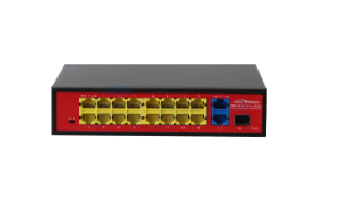          
Коммутатор неуправляемый с PoE PND-16P-2G1F Lite(180W) (Polyvision) 