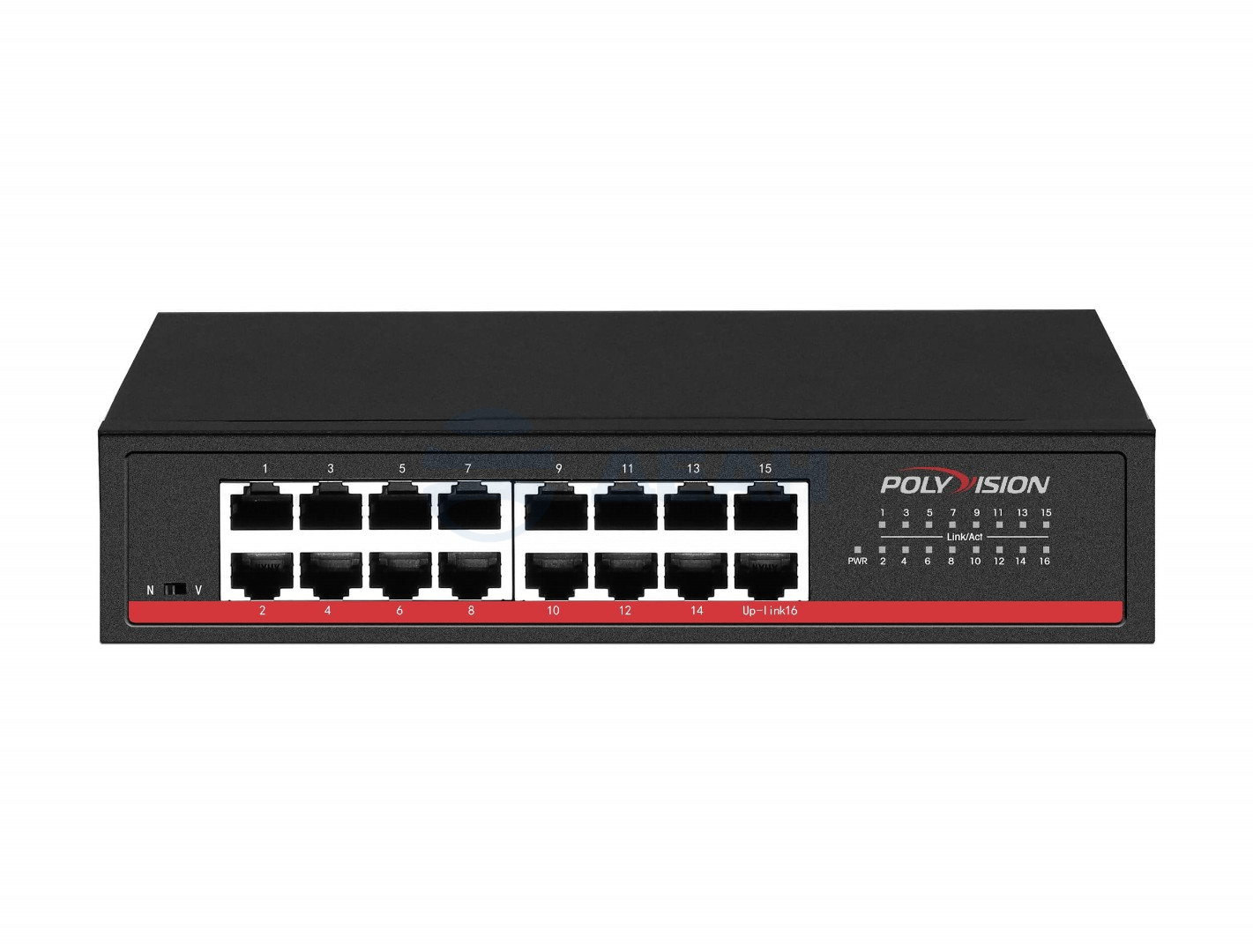           
Коммутатор неуправляемый PND-M16M  (Polyvision) 
