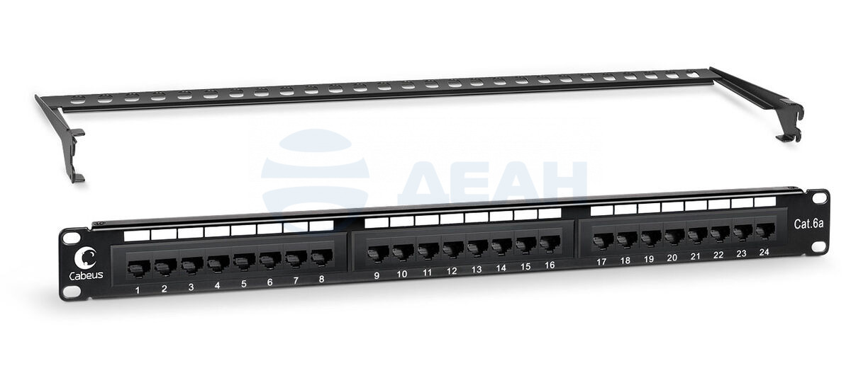           
Патч-панель PL-24-Cat.6a-Dual (7651c) (CABEUS) 
