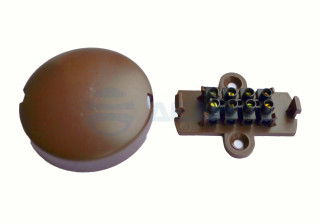                         УК-2П 4 контакта евродизайн (коричневый)
						