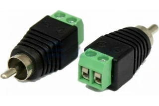 Разъем штекер RCA с клеммной колодкой (14-0413)  (REXANT)