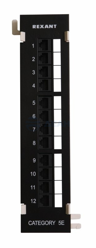           
Панель коммутационная настенная, 12 портов, UTP, RJ-45, CAT 5e (04-0020) (REXANT)