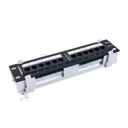 Патч-панель RIPO настенная, 12 портов, универс., Cat.5e (Класс D), 100МГц, RJ45/8P8C, 110, T568A/B, (003-100040)