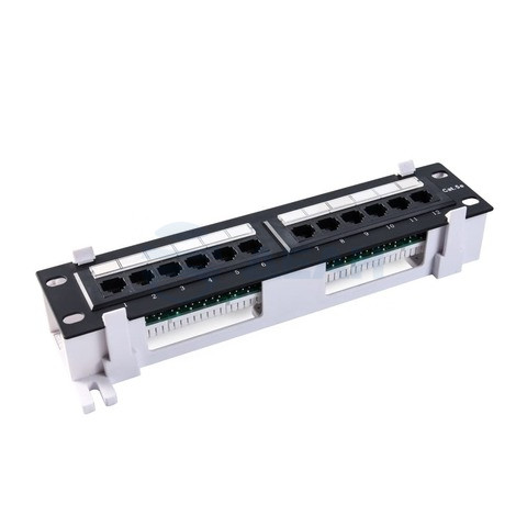           
Патч-панель RIPO настенная, 12 портов, универс., Cat.5e (Класс D), 100МГц, RJ45/8P8C, 110, T568A/B, (003-100040)