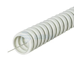 Труба гофрированная ПВХ 50мм с пр. 15м Легкая  (DeGross)