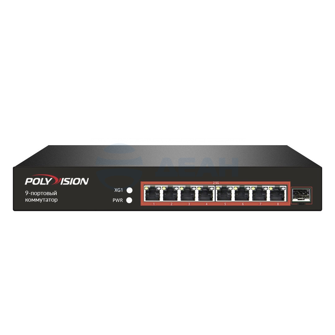           
Коммутатор неуправляемый PND-8XG-1F  (Polyvision) 
