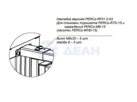 PERCo-RF01 0-03 PERCo Накладка