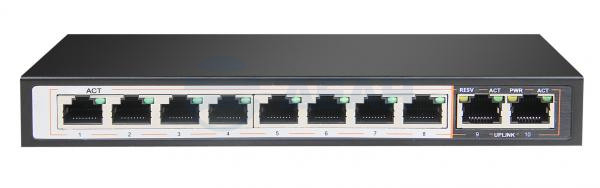           
Коммутатор неуправляемый с PoE PND-08P-2G (60W) (Polyvision) 