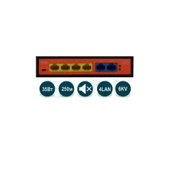 Коммутатор неуправляемый с PoE WI-PS205H (Wi-Tek)