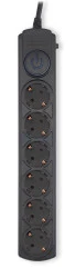 Фильтр сетевой BK-6-EU-1.8-16-B 1.8м, черный (1804837)  (IPPON)
