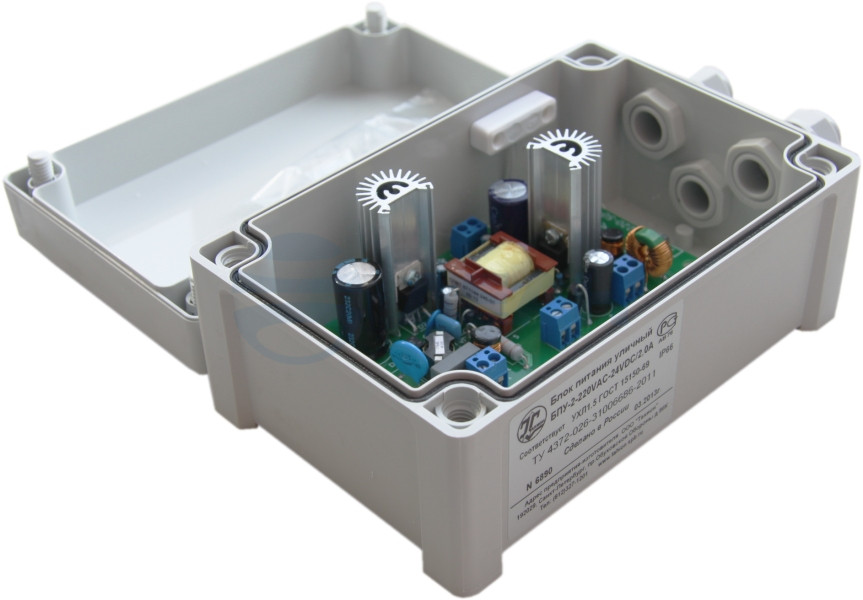           
Блок питания взрывозащищенный БПУ-2-220VAC-24VDC/2,0A  (Тахион) 