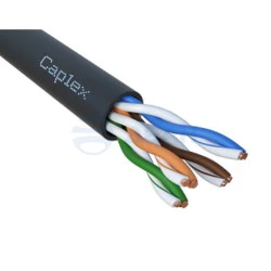 Кабель «витая пара» U/UTP DeGross 5Ecat.4 pair 24 AWG PE чер.жил.медь   (DeGross)