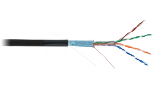 Кабель витая пара (EC-UF004-5E-PE-BK)  (NETLAN)